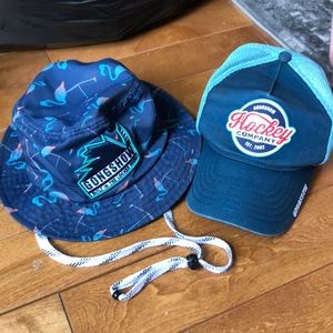 Pair of gongshow hats - cap & buckey cap